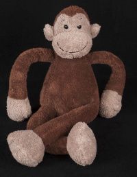 Pottery Barn Kids Monkey 20" Brown Plush Lovey Stuffed Animal